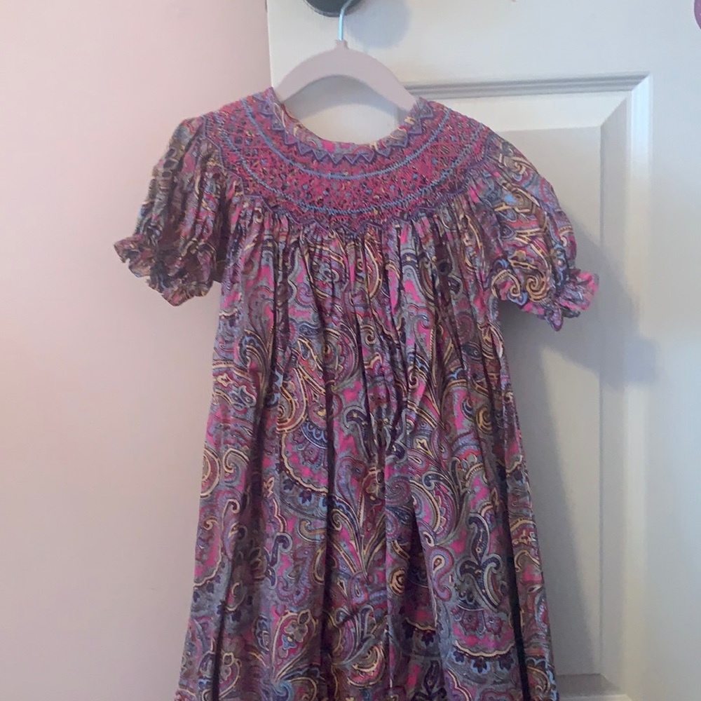 Smocked dress. Beautiful colors